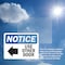 Signmission Use Other Door (Left Arrow) Sign With Symbol, 14 in W x Rectangle, Vinyl Decal OS-2PACK-NS-D-1014-L-18803 - alternate 3